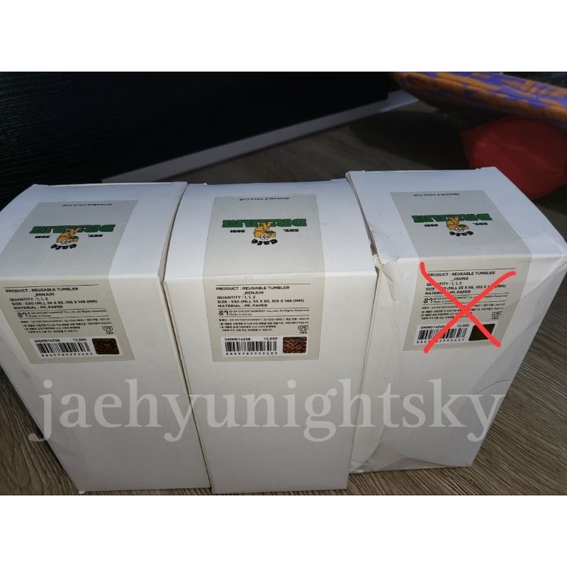 7dream cafe reusable tumbler + photocard renjun