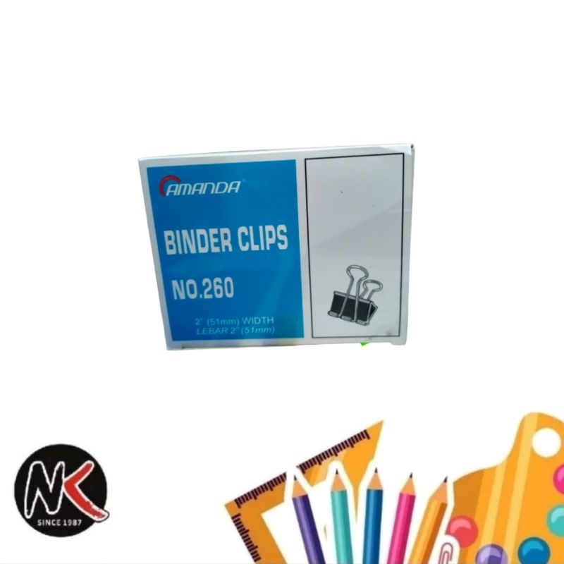 

Binder Clip/Clips/Klip Penjepit Kertas No. 260