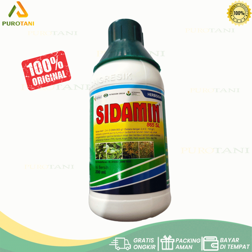 Herbisida Sistemik Pembasmi Rumput Sidamin 865 SL 200ml Petrosida