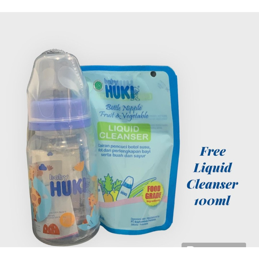 HUKI Botol Susu 120ml / Botol Susu Bayi HUKI 120ml