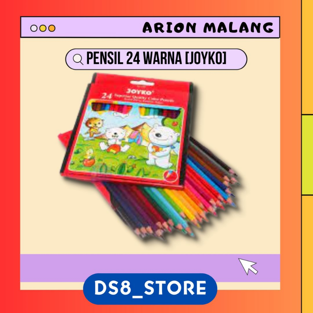 

Pensil Warna 24 Warna CP-24PB JOYKO
