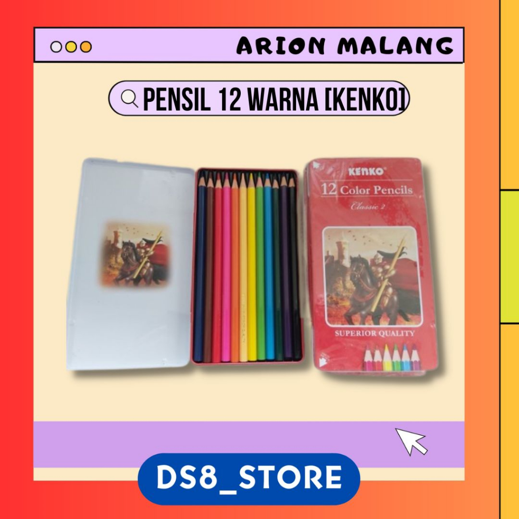 

Pensil warna Classic 12 Warna KENKO