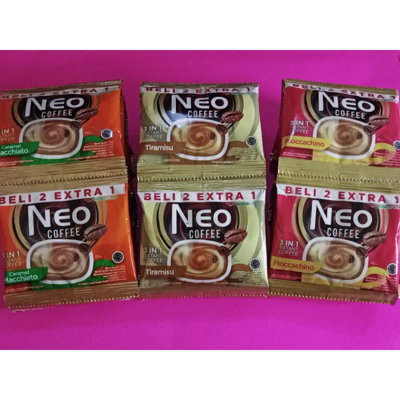 

Neo Coffe Instan 20 gr RENCENG 15 Sacset