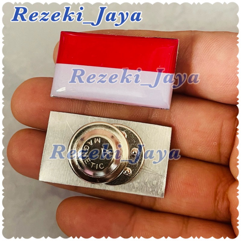 Pin Bendera Merah Putih Pin Bendera Indonesia Magnet PREMIUM 100% ORIGINAL