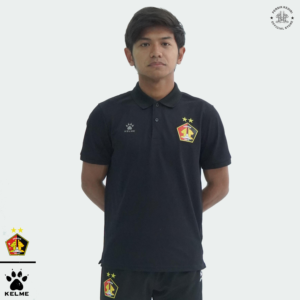 KELME Polo Official Black X Persik Kediri 2023/2024
