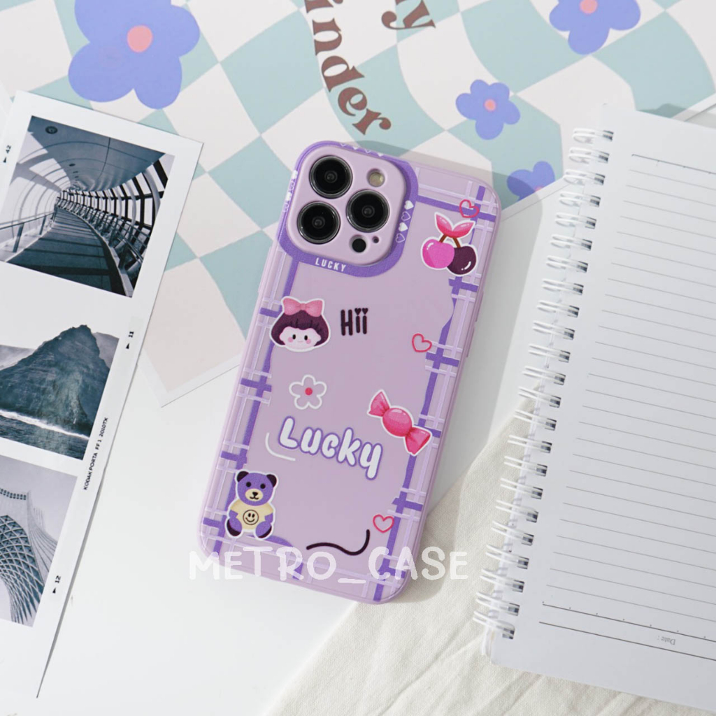 [M13] CASE MACARON MOTIF VIVO V27 V27E V25E 5G V23E 5G V15 PRO V11 V21E V21 4G 5G Y36 Y16 Y35 Y22 Y7