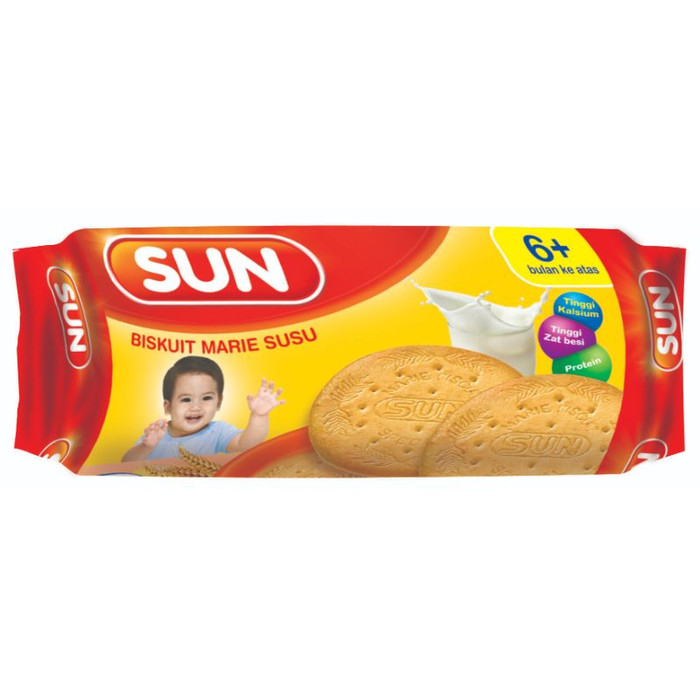 

Sun Biscuit Marie 80g - 150g Untuk Bayi 8+