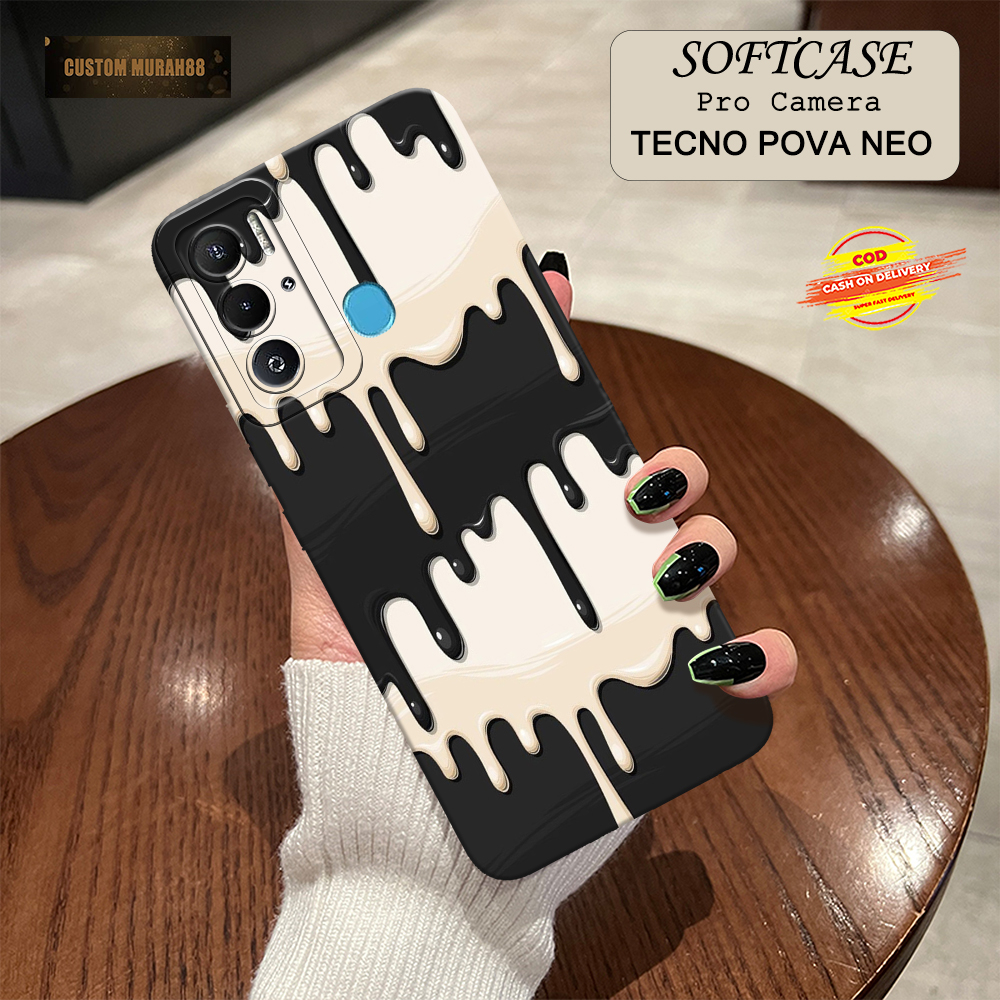 Case Tecno Pova Neo Terbaru - Fashion Case KRIM - Casing Hp Tecno Pova Neo - Softcase Pro Camera Tec