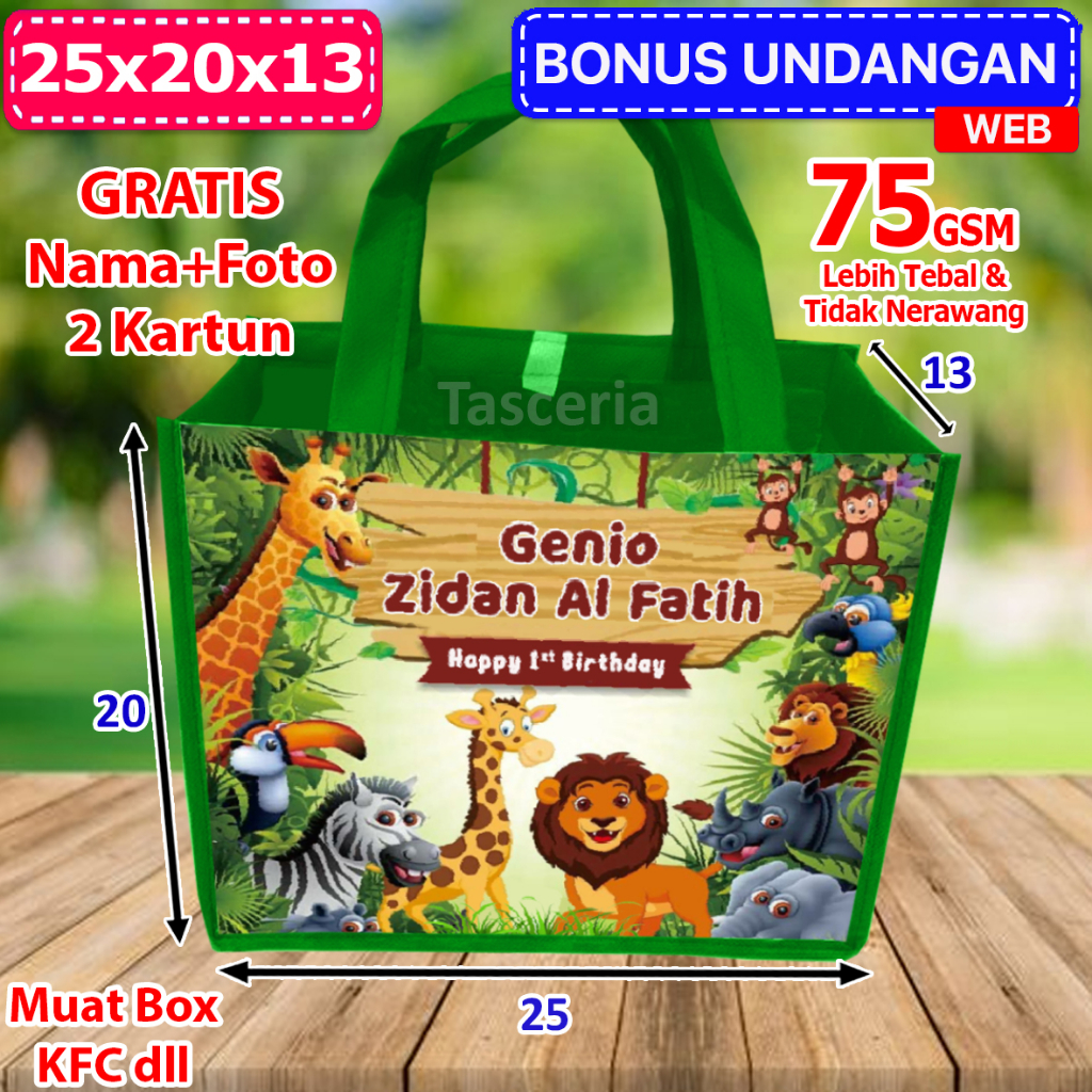 

Tas Ulang Tahun Gambar Zoo