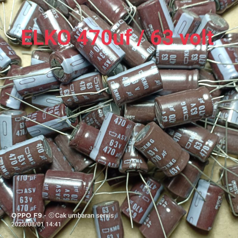 ELCO  COKLAT ORIGINAL : 470uf / 63v