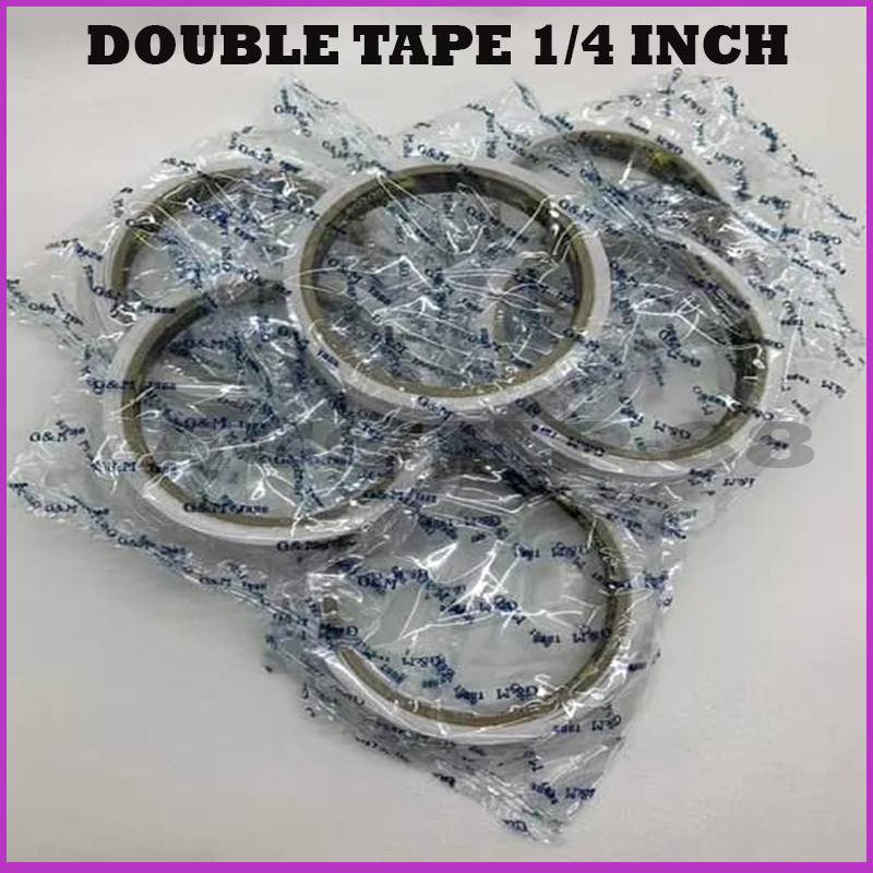 

Acchp Double Tape 1/4" Inch / Perekat 2 Sisi Kecil