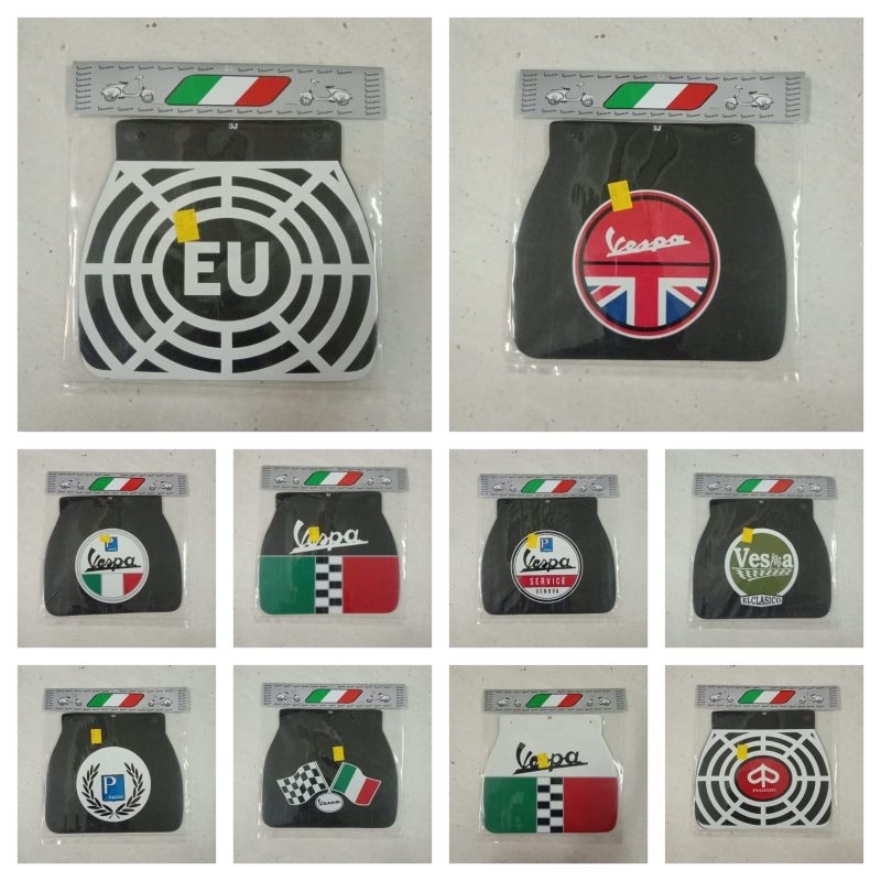 Mudflap Kepet Air Vespa Lentur Tebal Sparepart Aksesoris Variasi Vespa