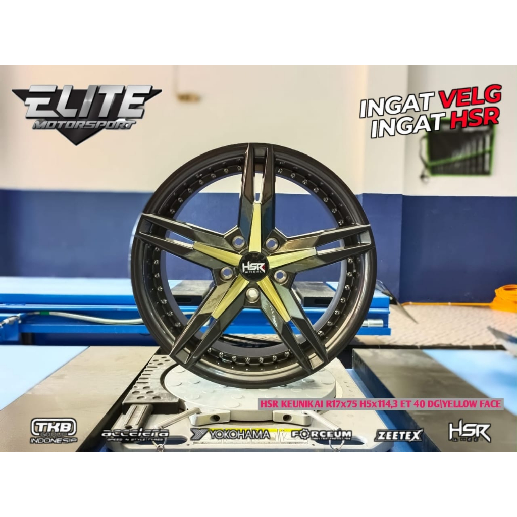 Velg Racing mobil CRV HRV Ertiga Juke R17 Lubang 5 - Velg HSR KEUNIKAI