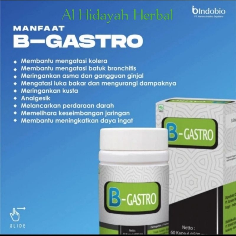 B-Gastro indobio (Obat Maag, Asam Lambung) Super Anti Oksidan, Melancarkan Peredaran Darah, Mengobat