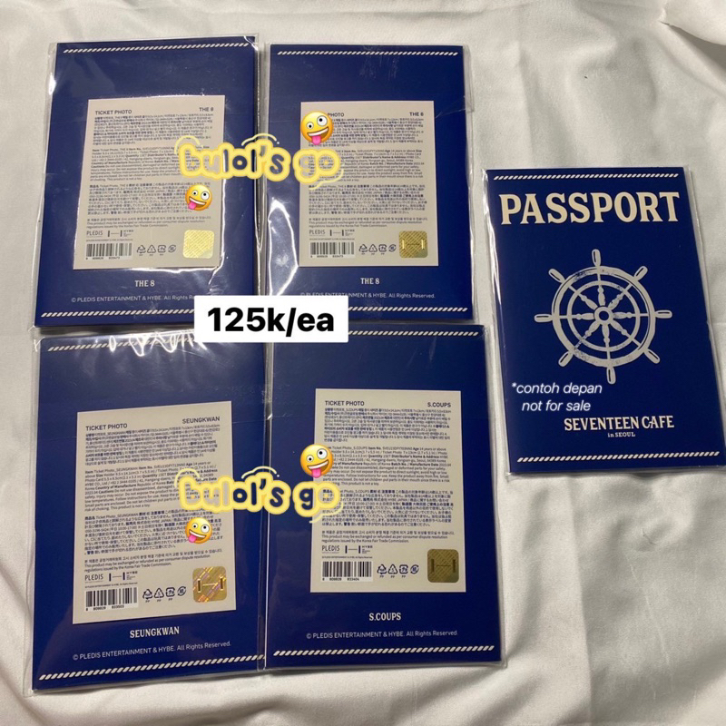 [READY STOCK] SEVENTEEN CAFE MERCH IN SEOUL 2023 PASSPORT PHOTO SCOUPS THE8 SEUNGKWAN JEONGHAN MINGY