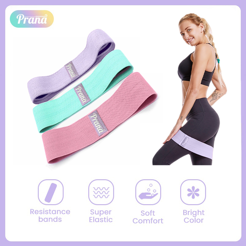 ragasi_s - prana alat fitness resistance bands yoga hip bands 3 levels pn-fbb5083-5085