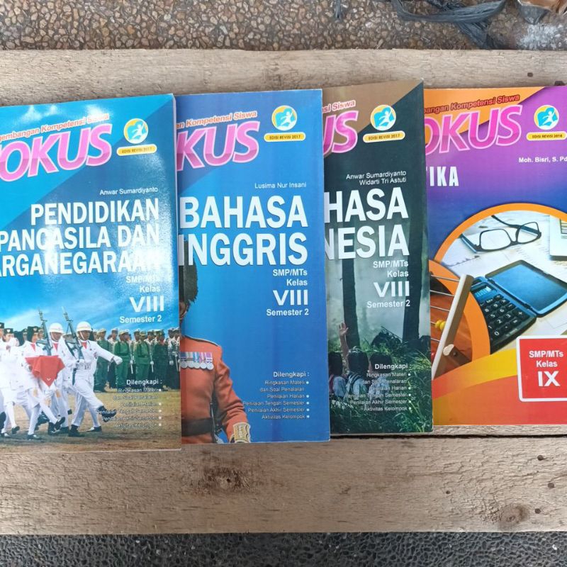 Fokus Ppkn.Bahasa Inggris.Indonesia Matematika.Ips.Ipa Pjok Smp/Mts Kelas 7.8.9