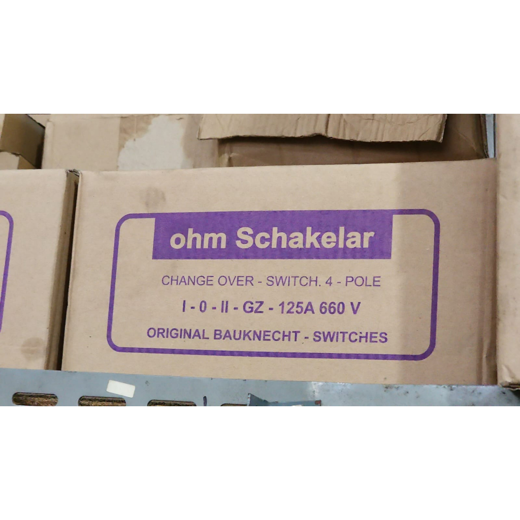 Cam Starter / Handle Genset / OHM Saklar / Handle Pisau MDE 125A