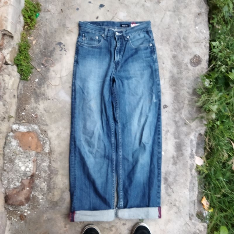 ecko unltd baggy jeans second red line selvedge