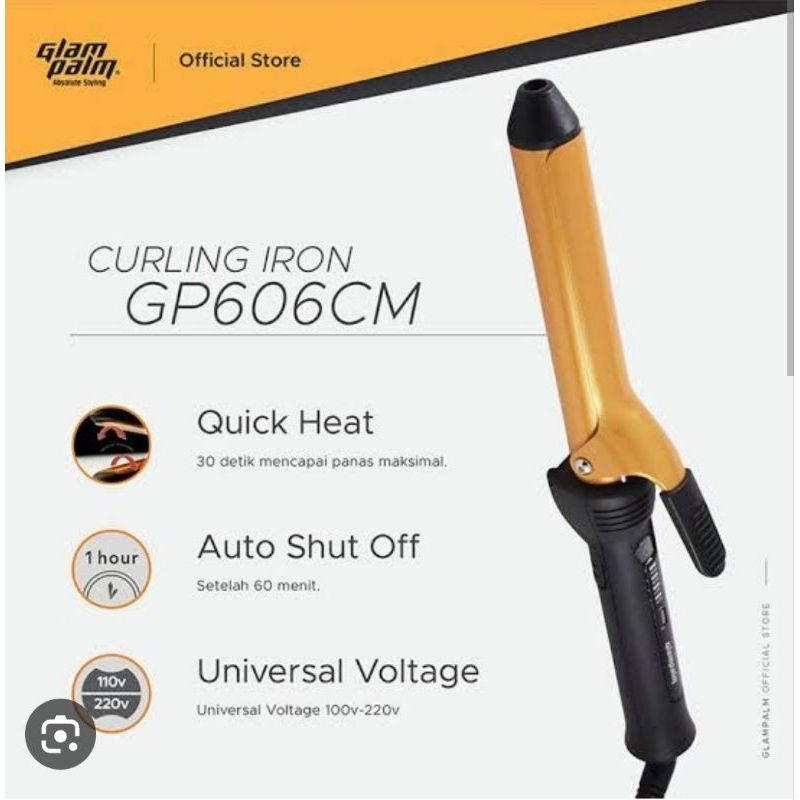 Glampalm Curling Iron GP 606 CM.