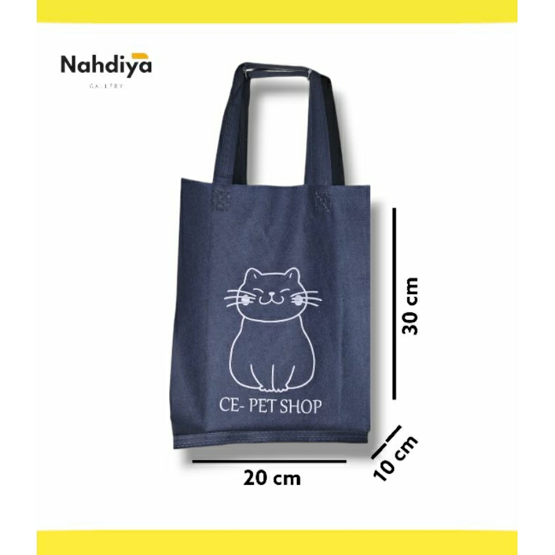 Tas Spunbond 20 x 30 x 10 Custom Sablon - Souvenir Promosi - Seminar Kit