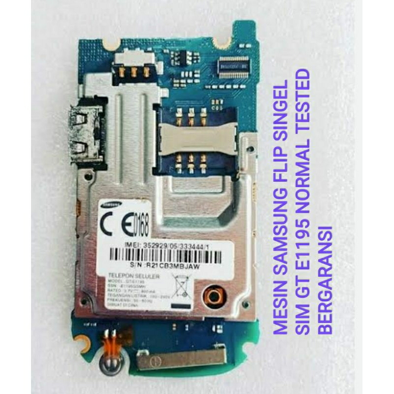 mesin samsung flip gt e1195 normal tested bergaransi
