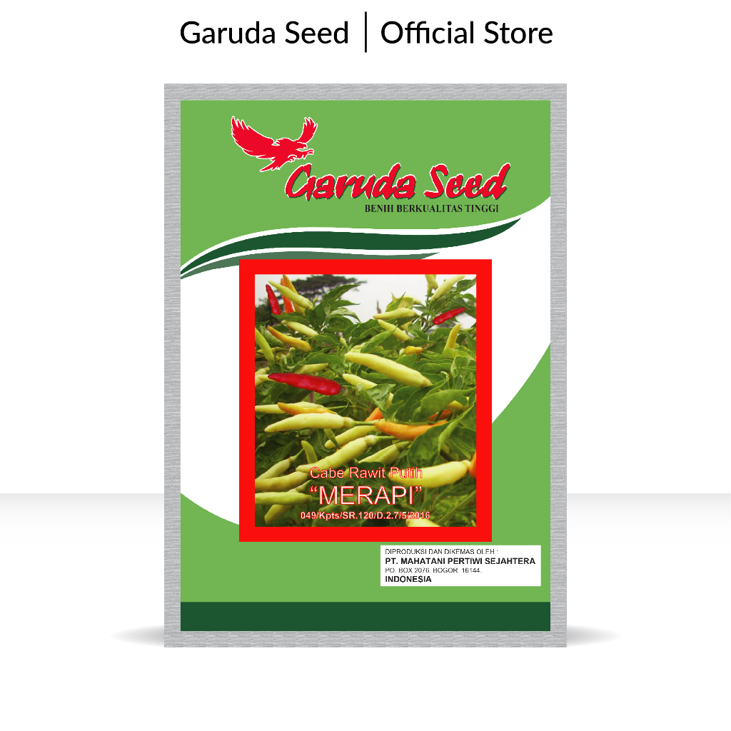 Benih Cabe Rawit Putih Merapi 10 Gram Garuda Seed