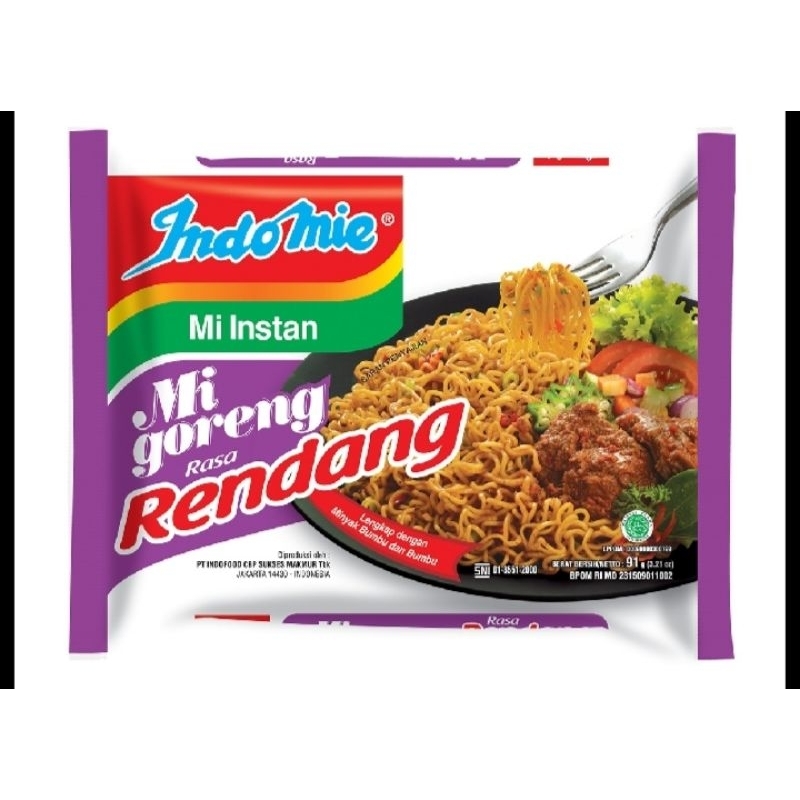 

° Indomie Mi Goreng Rasa Rendang 91gr