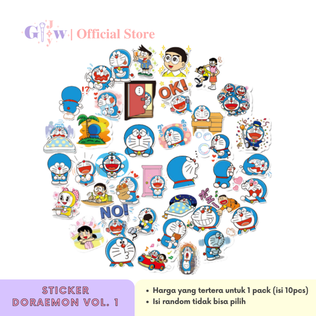 

A6039 STICKER 10PCS (DORAEMON VOL. 1) anti air notebook scrapbook label tempel motif kartun superhero super hero unik lucu atk alat tulis murah kartun komputer leptop handphone hp smartphone koper laptop tembok kulkas sizuka suneo giant nobita