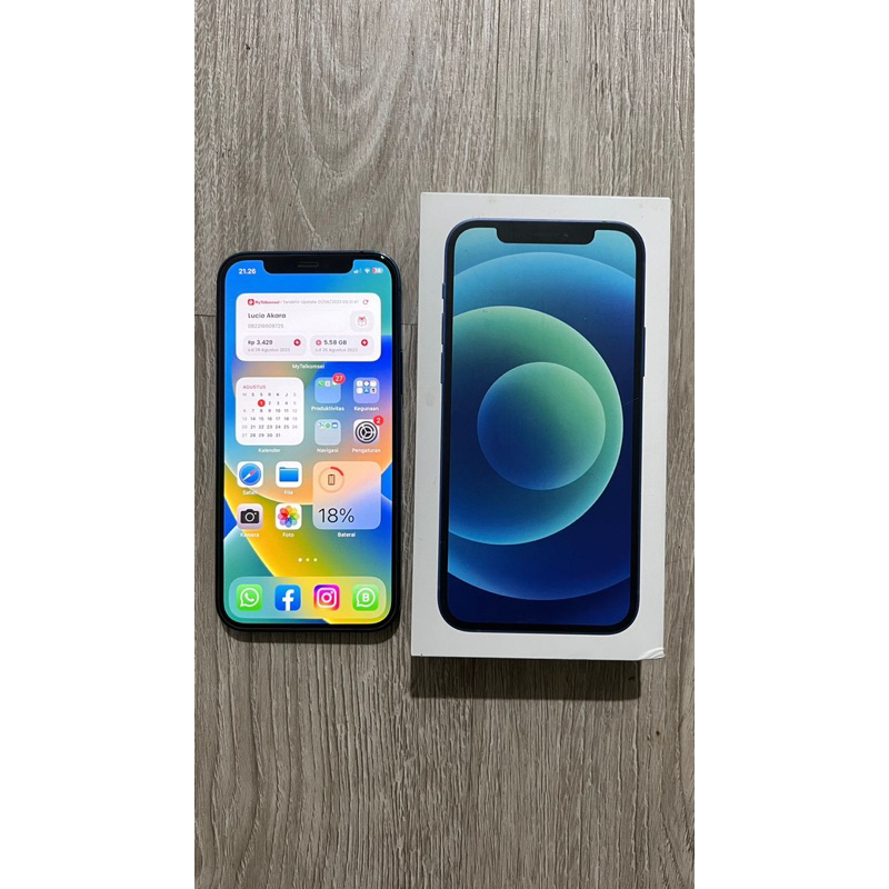 iphone 12 64gb ex iBox bukan mini atau pro max bekas seken preloved