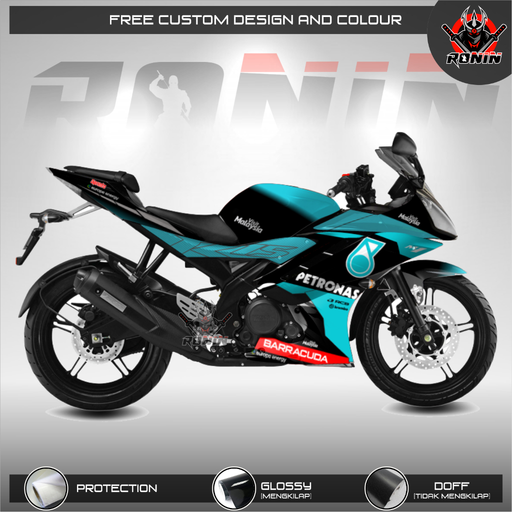 Sticker Decal FULL BODY R15 V.2 Motif Petronas Livery