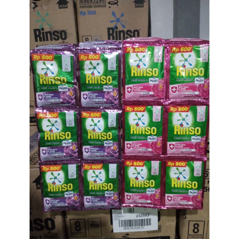 Rinso cair anti noda+ molto 18ml (500an ) isi 48pcs