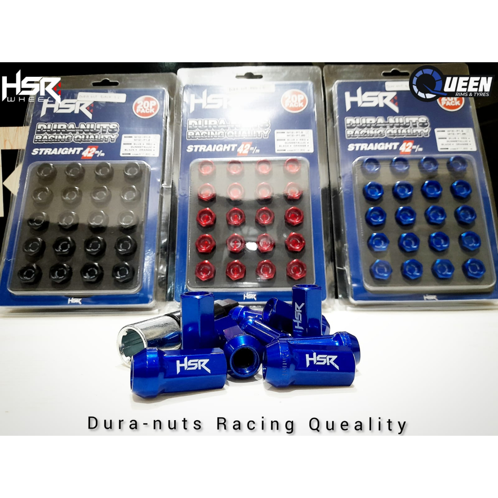 Baut roda mobil HSR Duranut ukuran drat 12x1,5