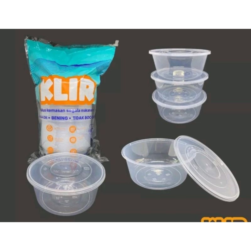 Wadah Bulat Mangkok Plastik 650ml 750ml 850ml 1000ml  Thinwall