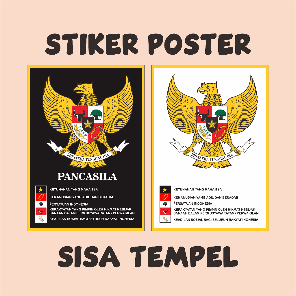 

POster Garuda Pancasila hitam putih