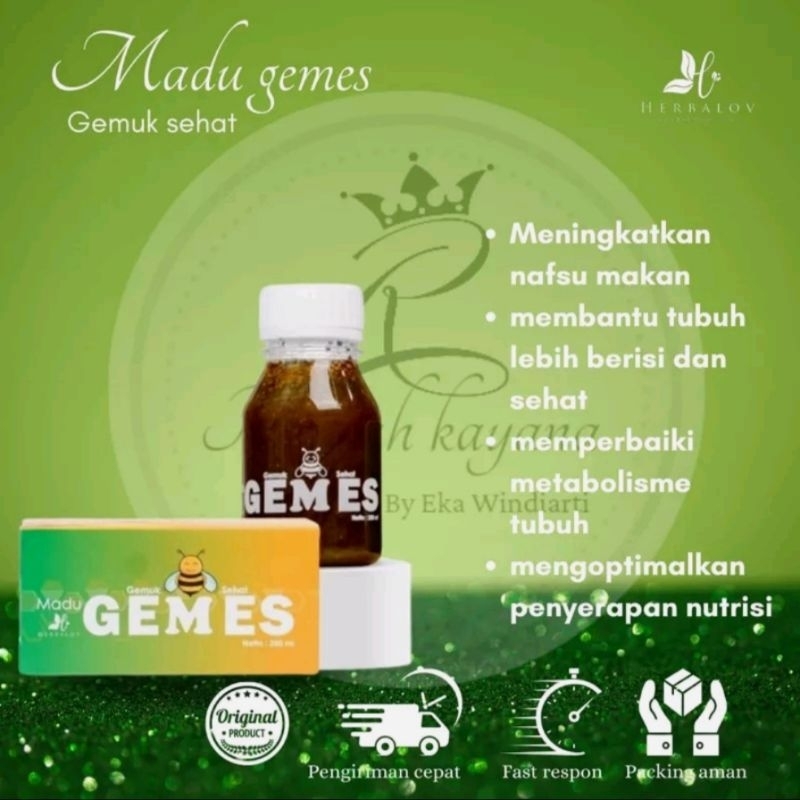 

MADU GEMES (GEMUK SEHAT) HERBALOV Menambah Nafsu Makan dan Menaikkan Berat Badan