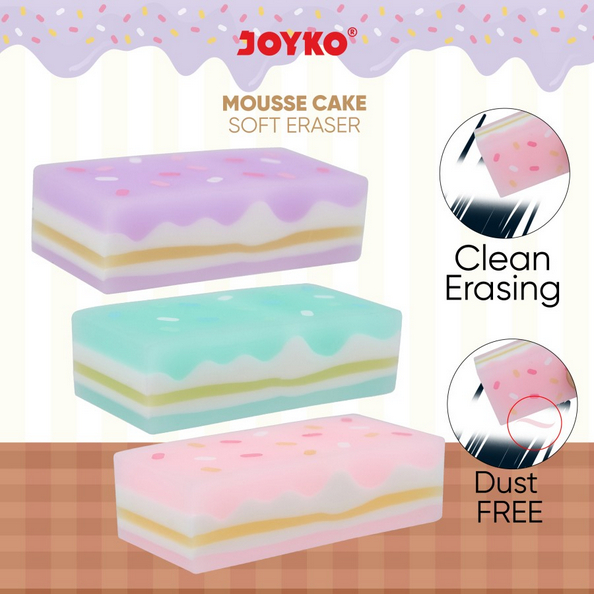 

Penghapus Joyko bentuk kue Eraser Joyko ERT-133 Mousse Cake