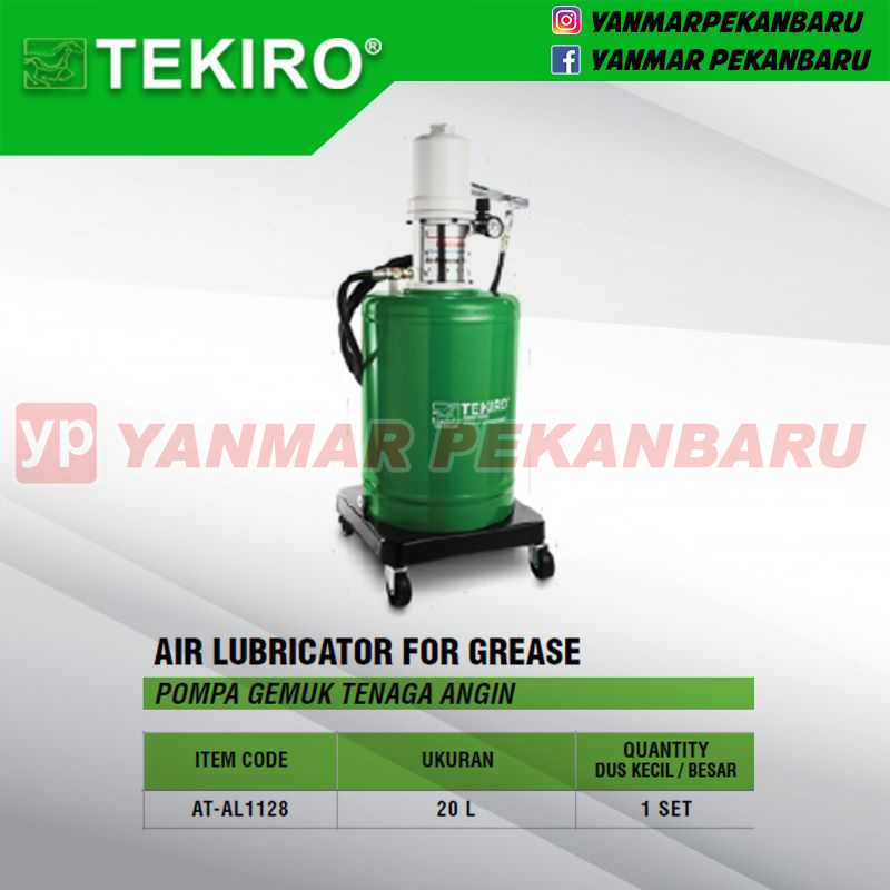 Pompa Gemuk Gomok Angin / Air Grease Pump 20 Liter TEKIRO
