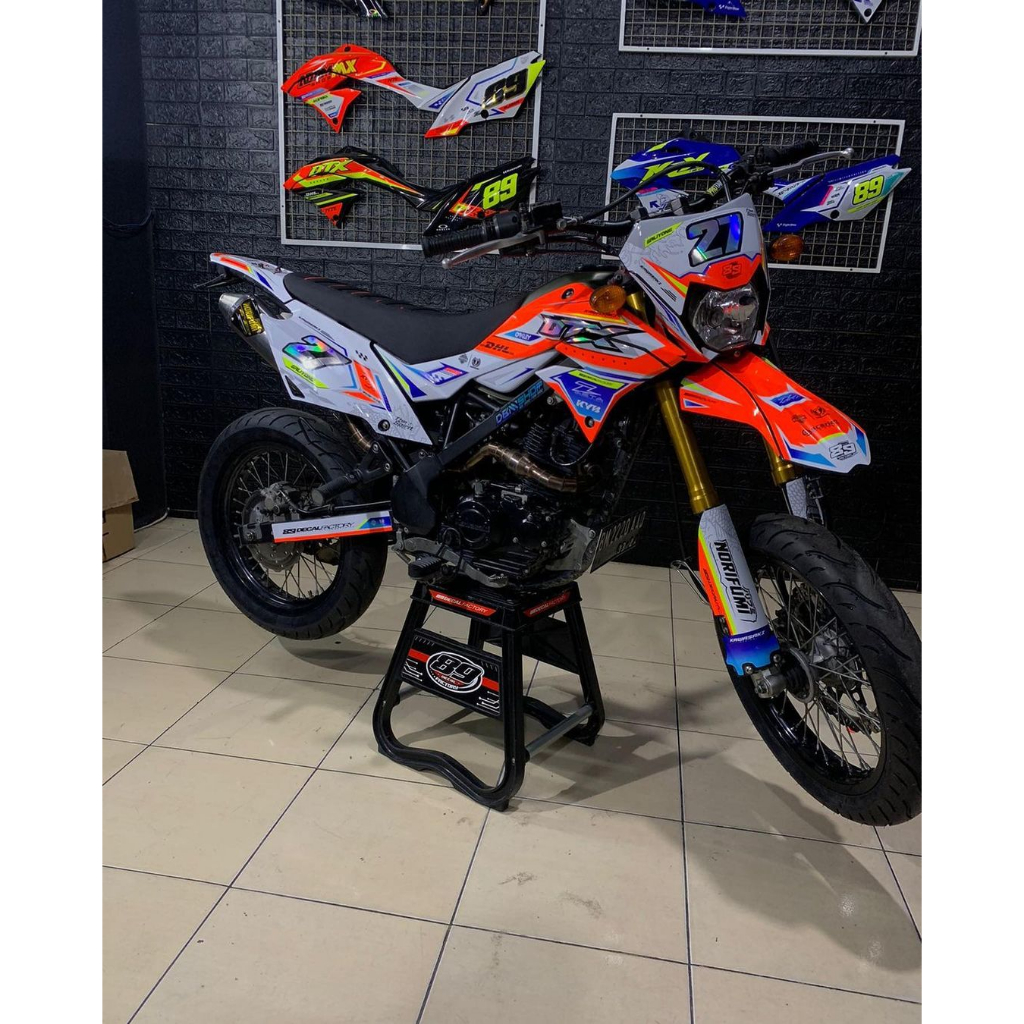 DECAL DTRACKER NEW 150 DTX D-TRACKER DTRAKER SUPERMOTO - STICKER STIKER FULL BODY DTRACKER 150 NEW F