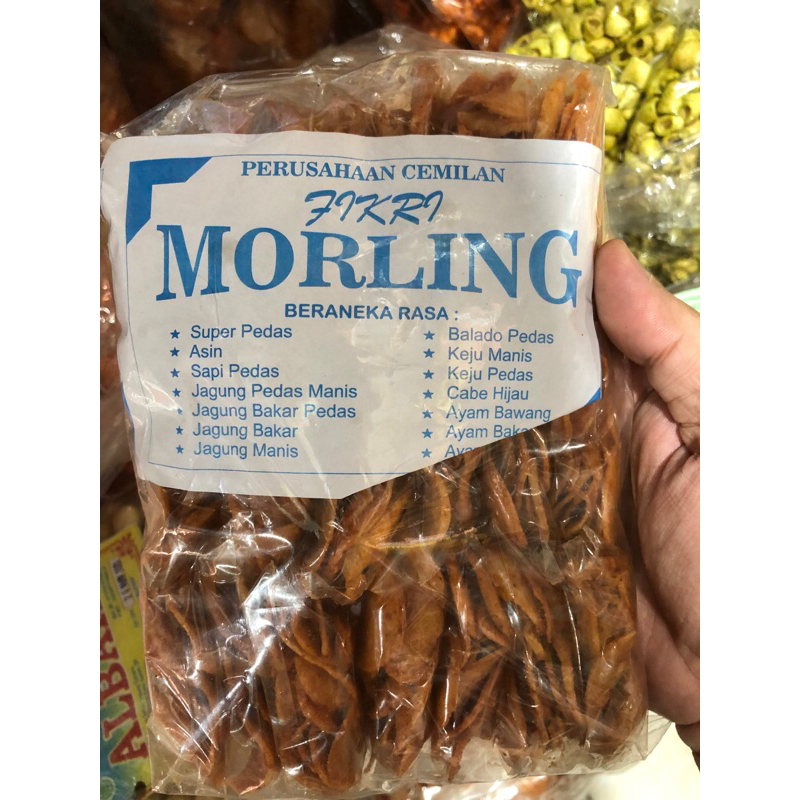 

cemilan keripik morling 1 pak