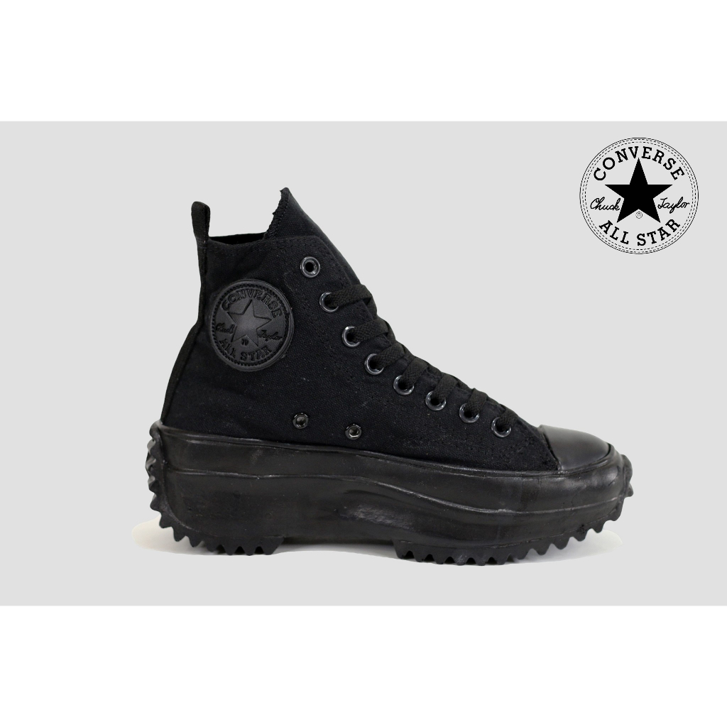 Sepatu Converse Run Star Hike Warna Hitam Polos Sepatu Sneakers Fashion Sepatu Olahraga Sepatu Impor