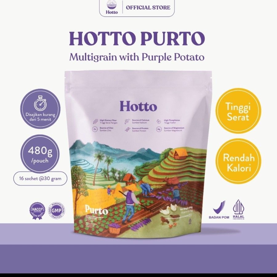 

Hotto Purto Multigrain 16 pcs Ubi Ungu Cegah Gula Darah dan Kolesterol