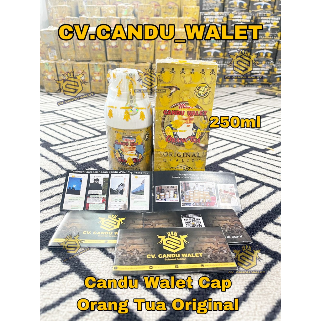 CANDU WALET CAP ORANG TUA ORIGINAL 250 ML (BONUS SP ST SI)