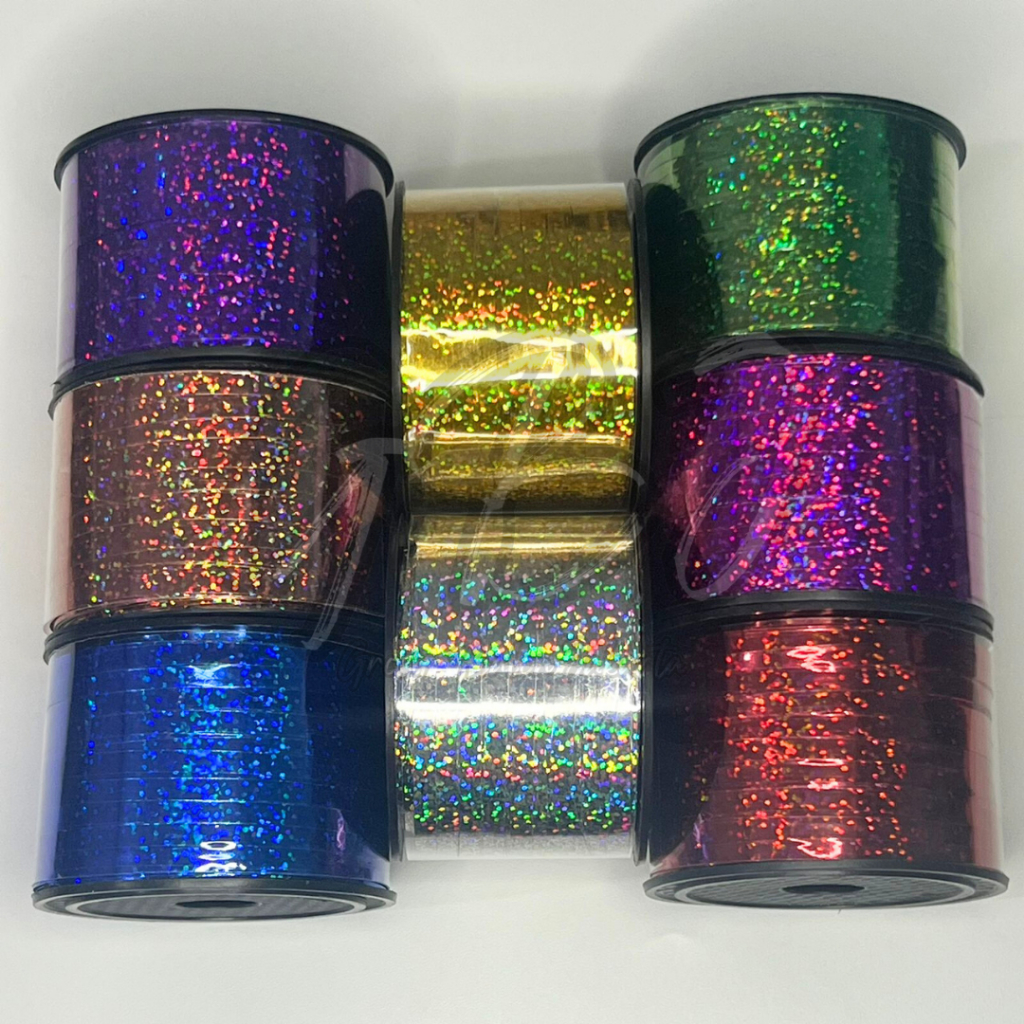 

Pita Balon GLITTER / Tali / Ribbon Kado Ulang Tahun - 90M Roll Besar