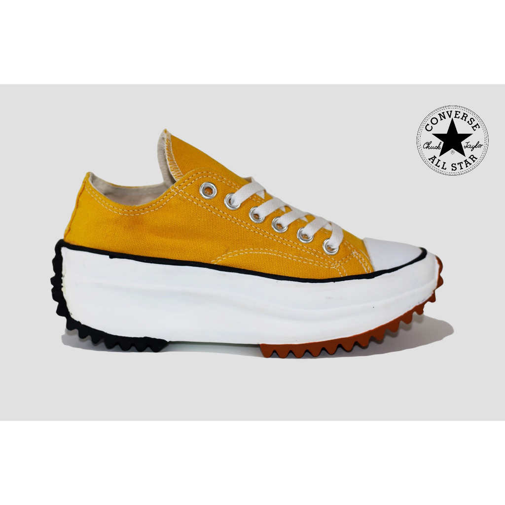 Sepatu Converse Run Star Hike Low Warna Kuning Sepatu Sneakers Fashion Sepatu Olahraga Sepatu Import
