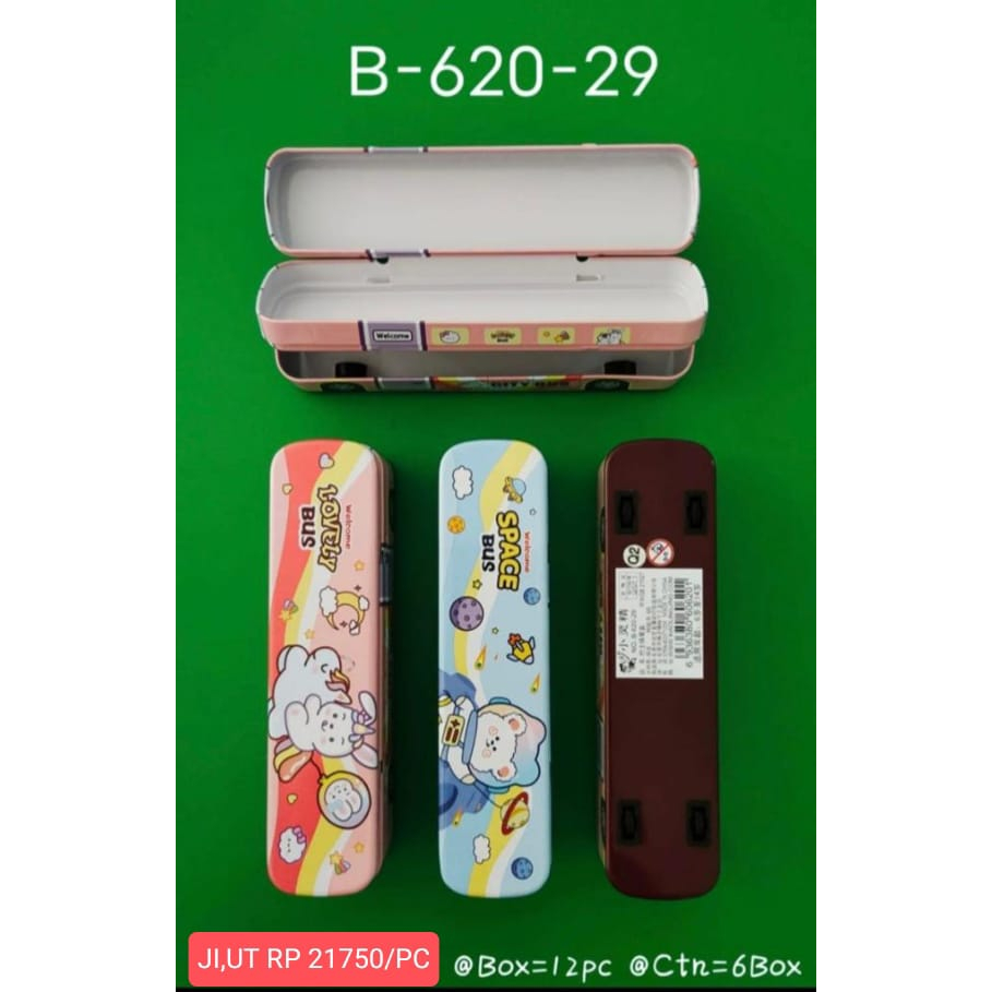 

Kotak Pensil Kaleng B-620-29 / Tempat Pensil / Pencil Case Kaleng B-620-29