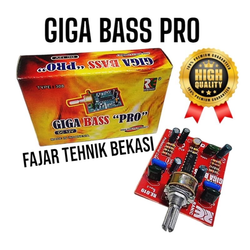 kit modul pcb giga bass pro penambah bass