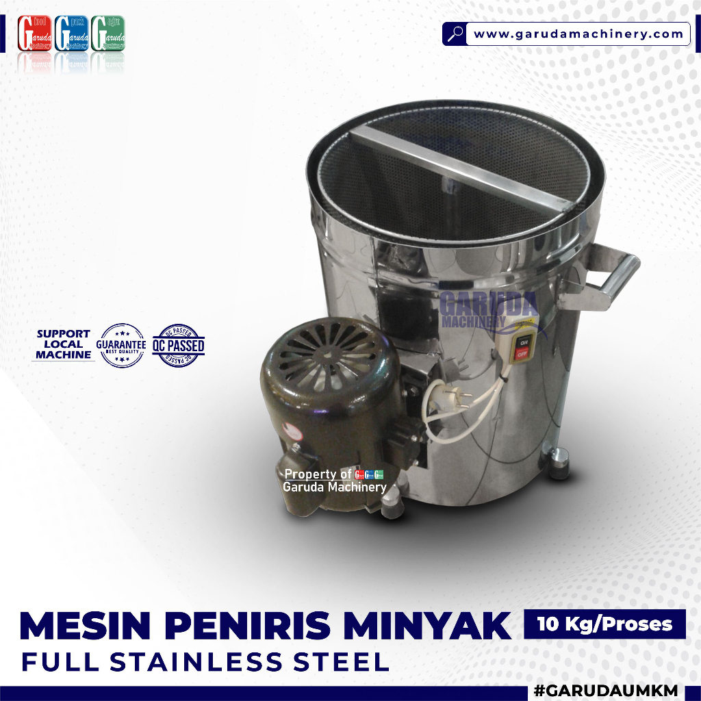 MESIN PENIRIS MINYAK ATAU SPINNER KAPASITAS 10KG