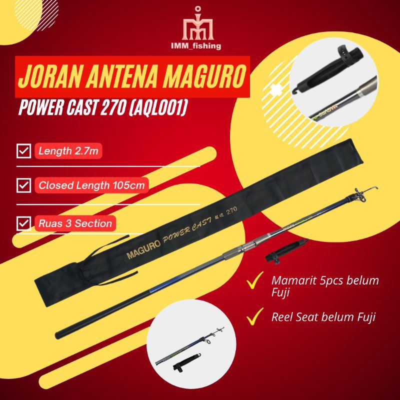 JORAN ANTENA MAGURO POWER CAST | Tongkat Pancing | Fishing Rod | Telescopic