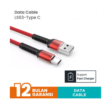 Cable Usb-A to type-c secret g Charge sync 100cm 5A fast charging Ls63-5A - Kabel data 1m 1 meter ls